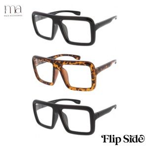 Square big frame glasses